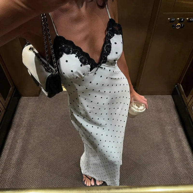 Tammy Polka Dot Slip Dress