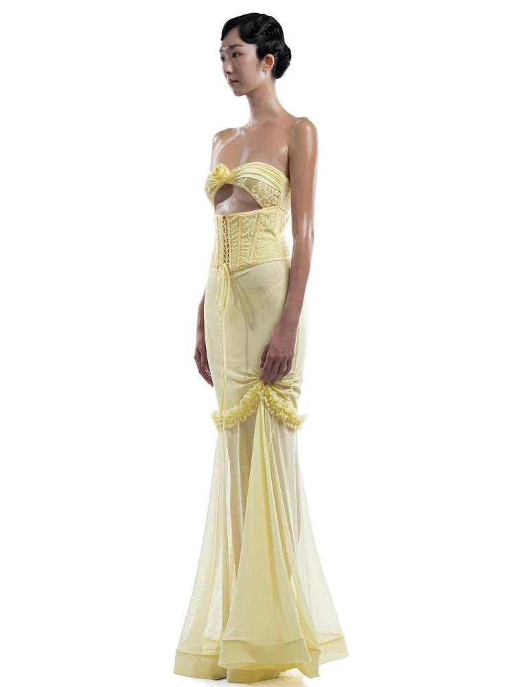 Samara Floral Corset Gown Dress