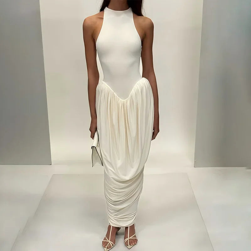 Sabrina High Neck Maxi Dress
