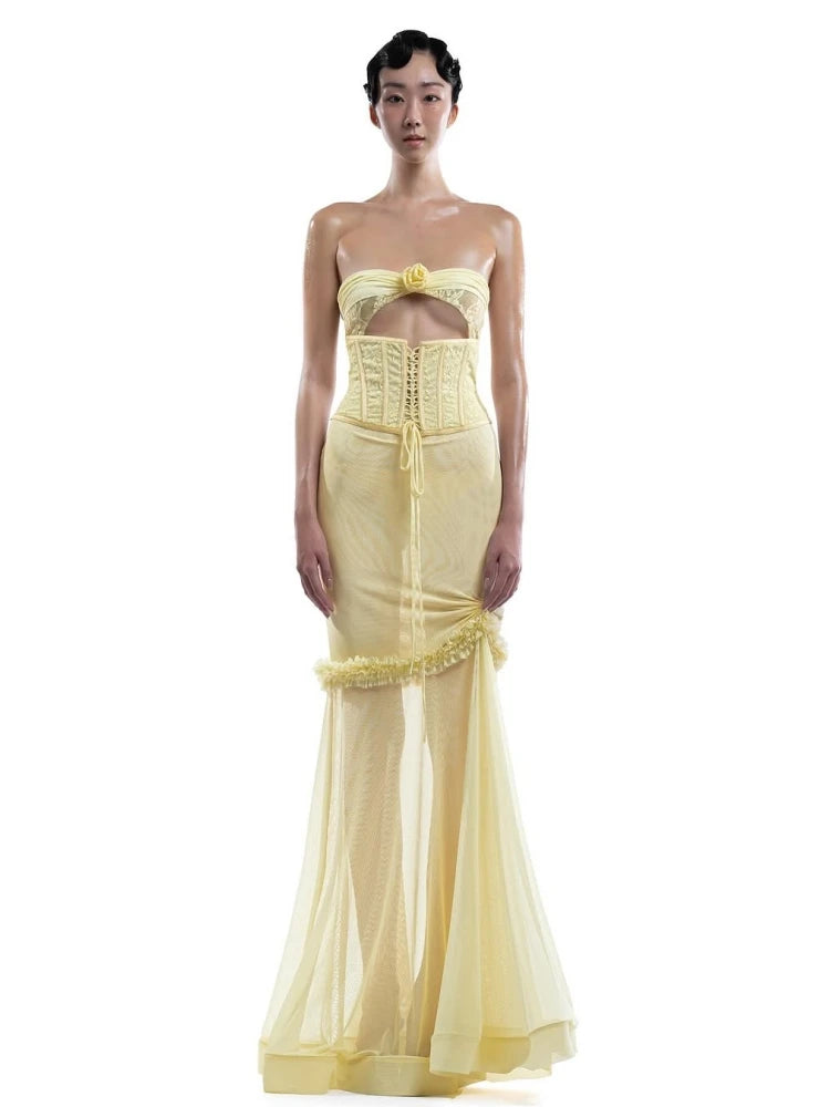 Samara Floral Corset Gown Dress