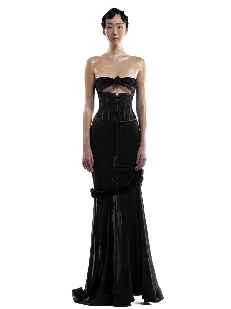 Samara Floral Corset Gown Dress