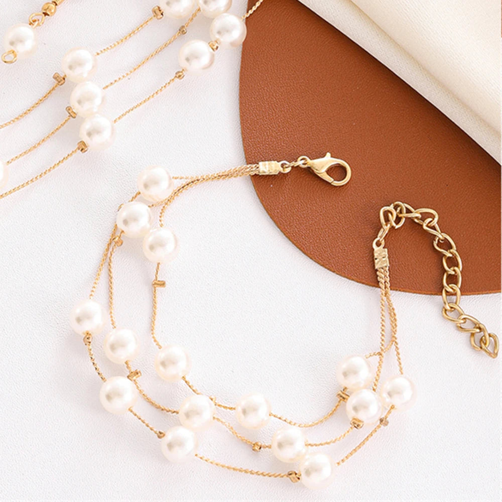Sienna Faux Pearl Jewelry Set