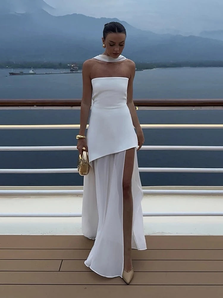 Elaine Strapless Flowing Dress