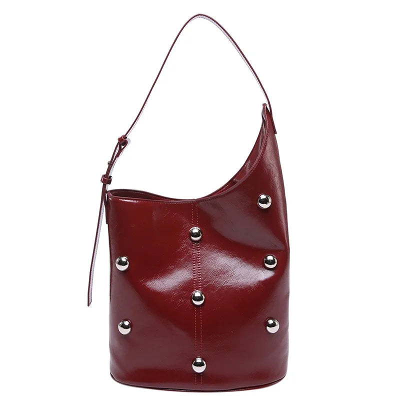 Sofia Embellished Shoulder Bucket Bag