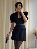 Hannah Structured Mini Dress