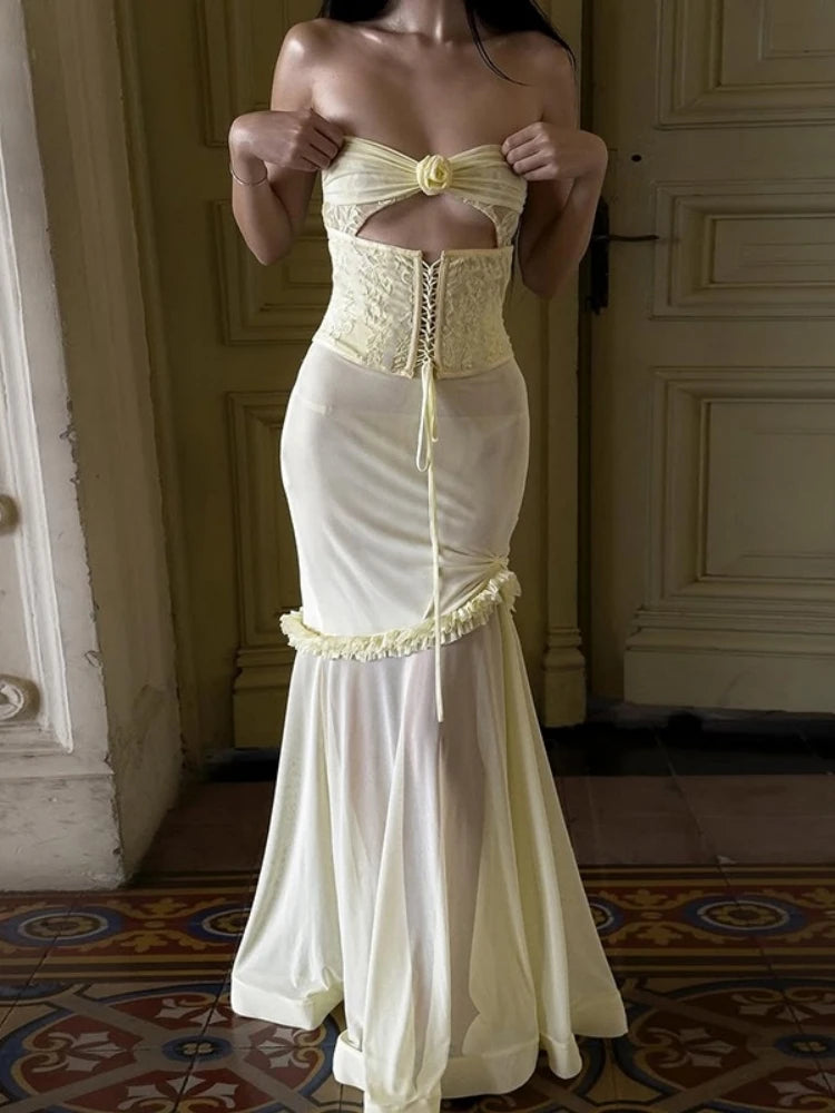 Samara Floral Corset Gown Dress