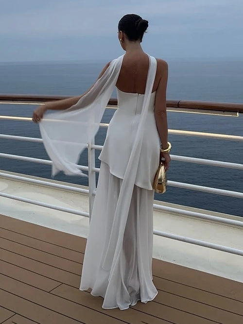 Elaine Strapless Flowing Dress