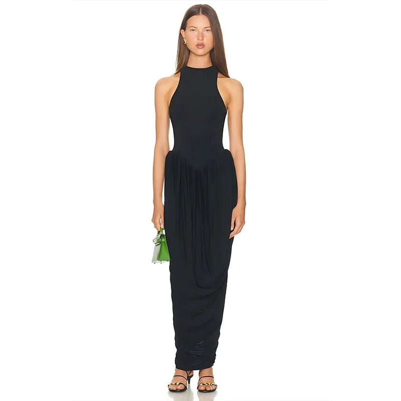 Sabrina High Neck Maxi Dress
