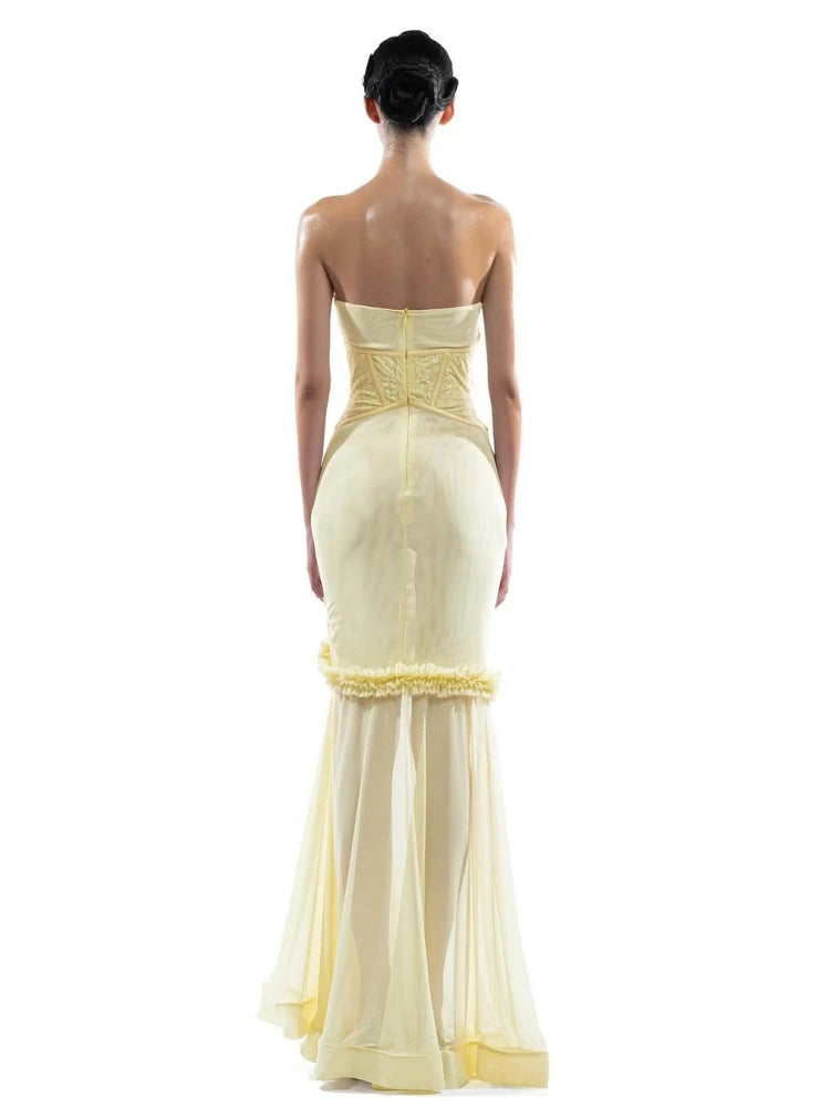 Samara Floral Corset Gown Dress
