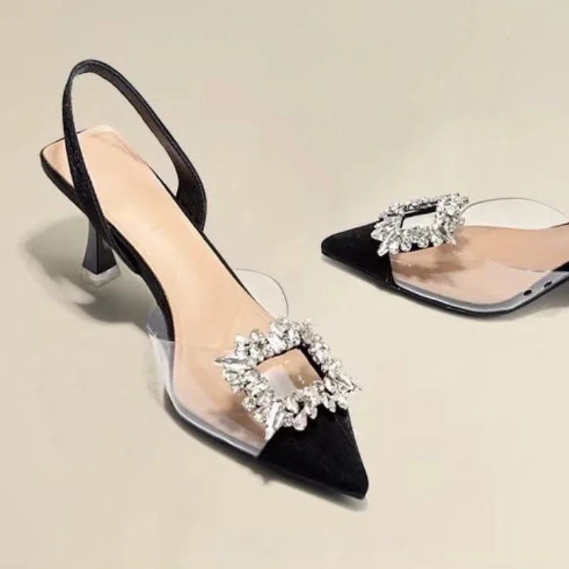 Sabrina Embellished Pointed Toe Heels