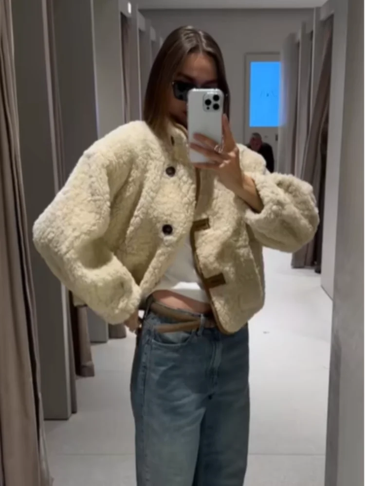 Cynthia Reversible Button Up Winter Jacket