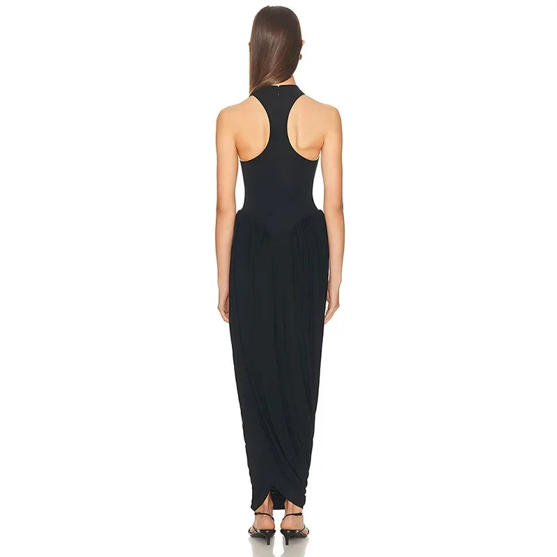 Sabrina High Neck Maxi Dress