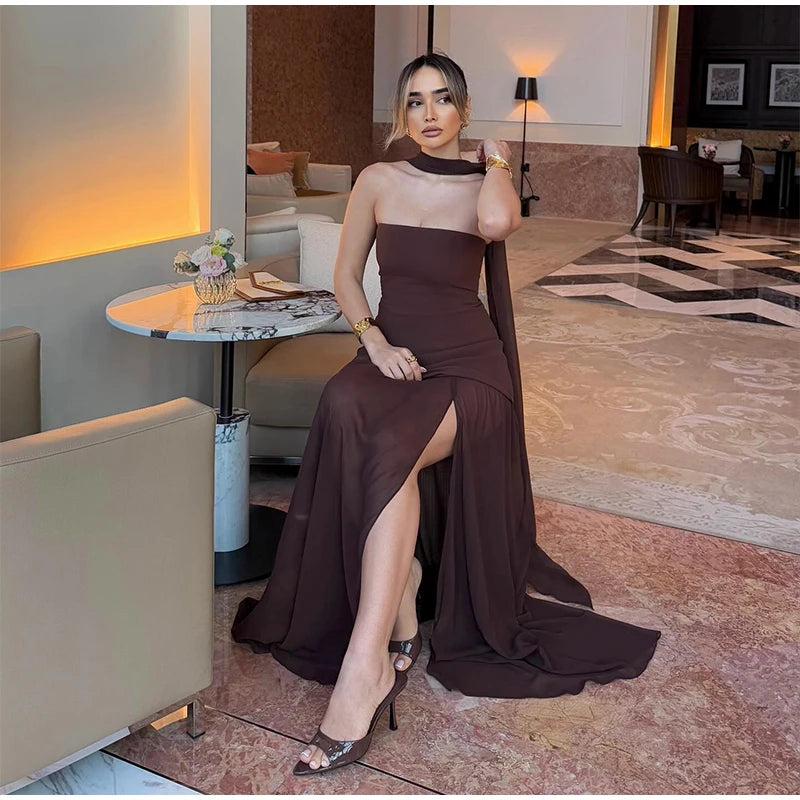 Elaine Strapless Flowing Dress