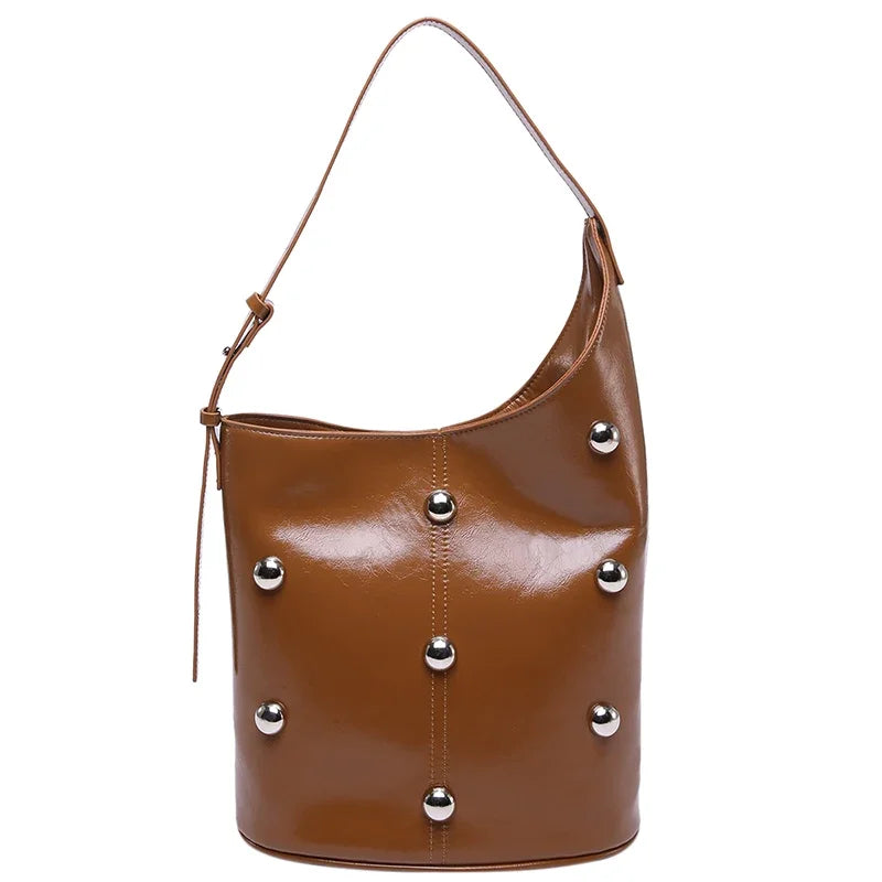 Sofia Embellished Shoulder Bucket Bag