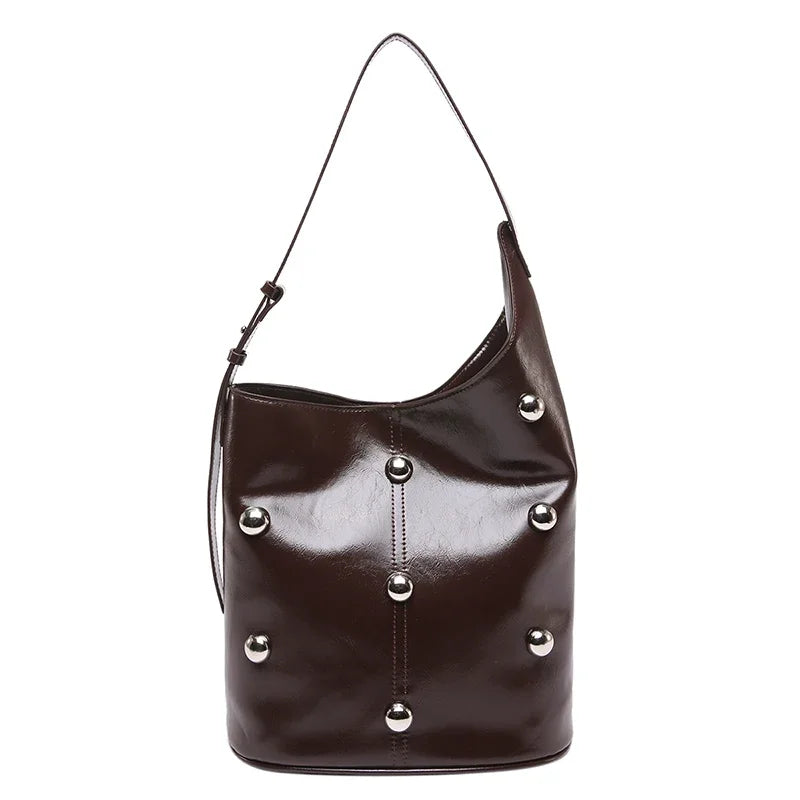 Sofia Embellished Shoulder Bucket Bag